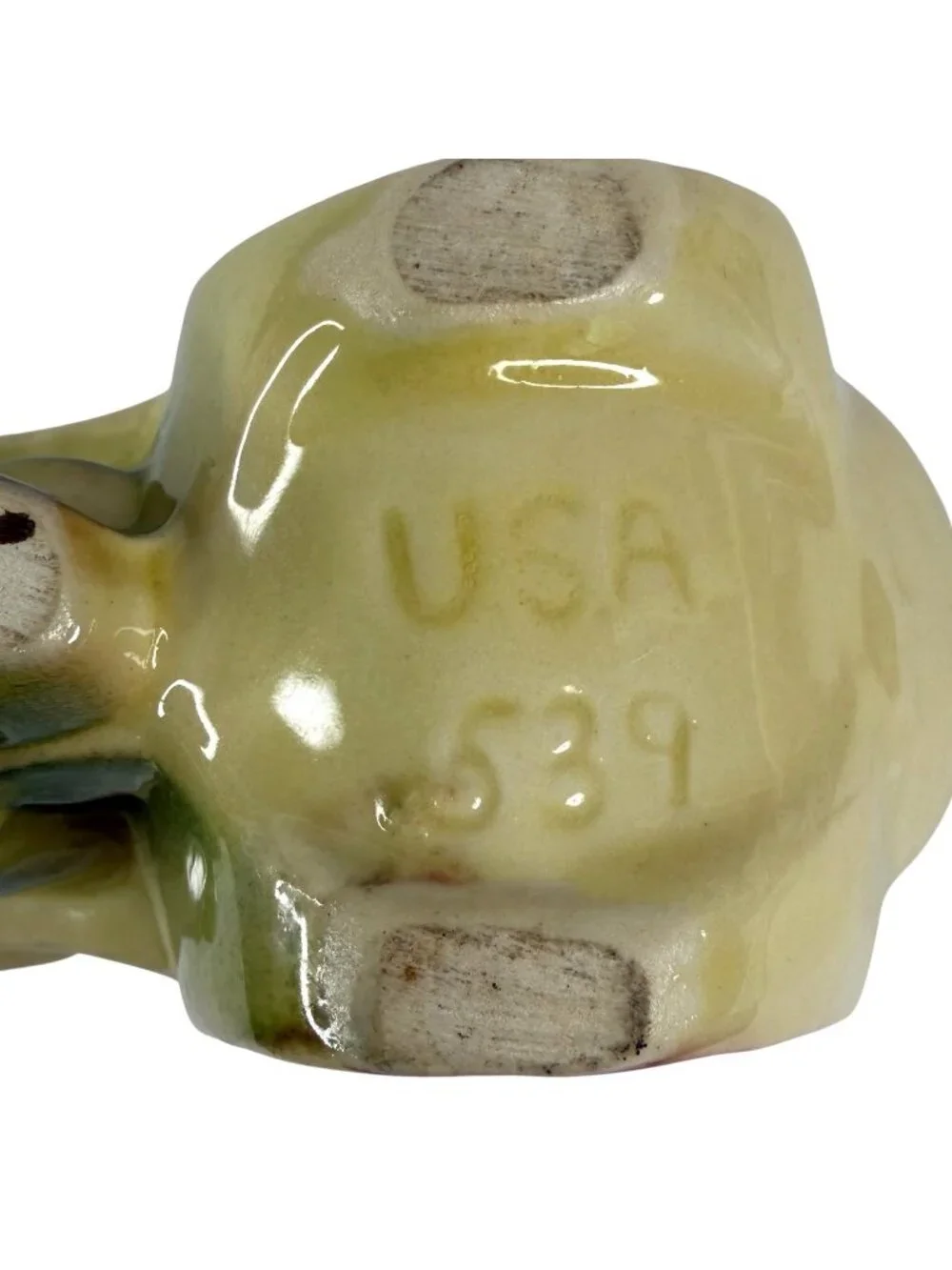 Vintage Shawnee Pottery Planter Chinese Asian Man Pulling Rickshaw Cart #539